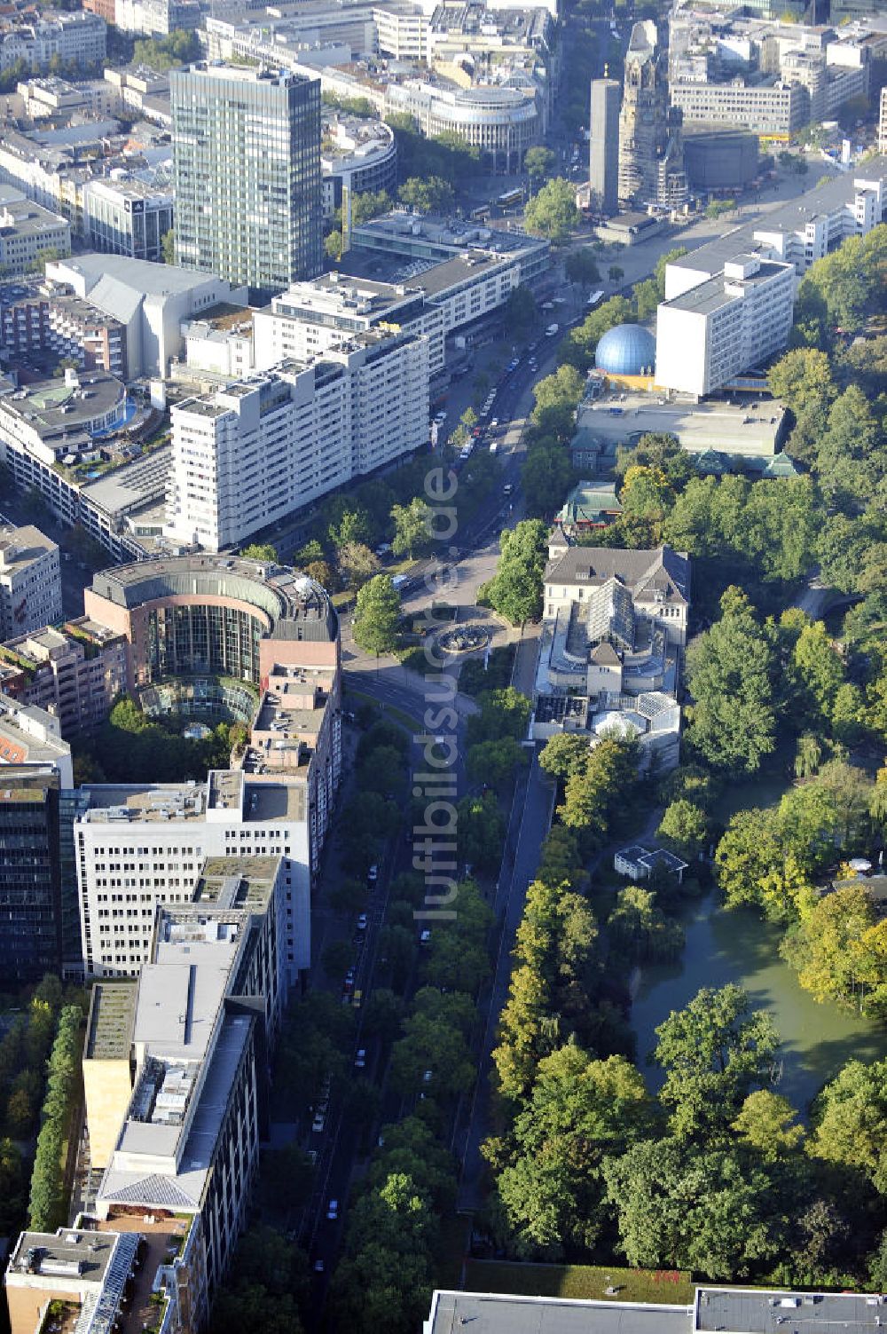 Luftbild Berlin - Hotel Schweizer Hof in Berlin-Charlottenburg