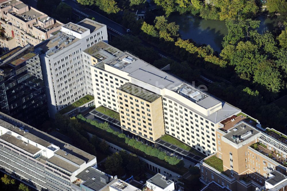 Berlin von oben - Hotel Schweizer Hof in Berlin-Charlottenburg