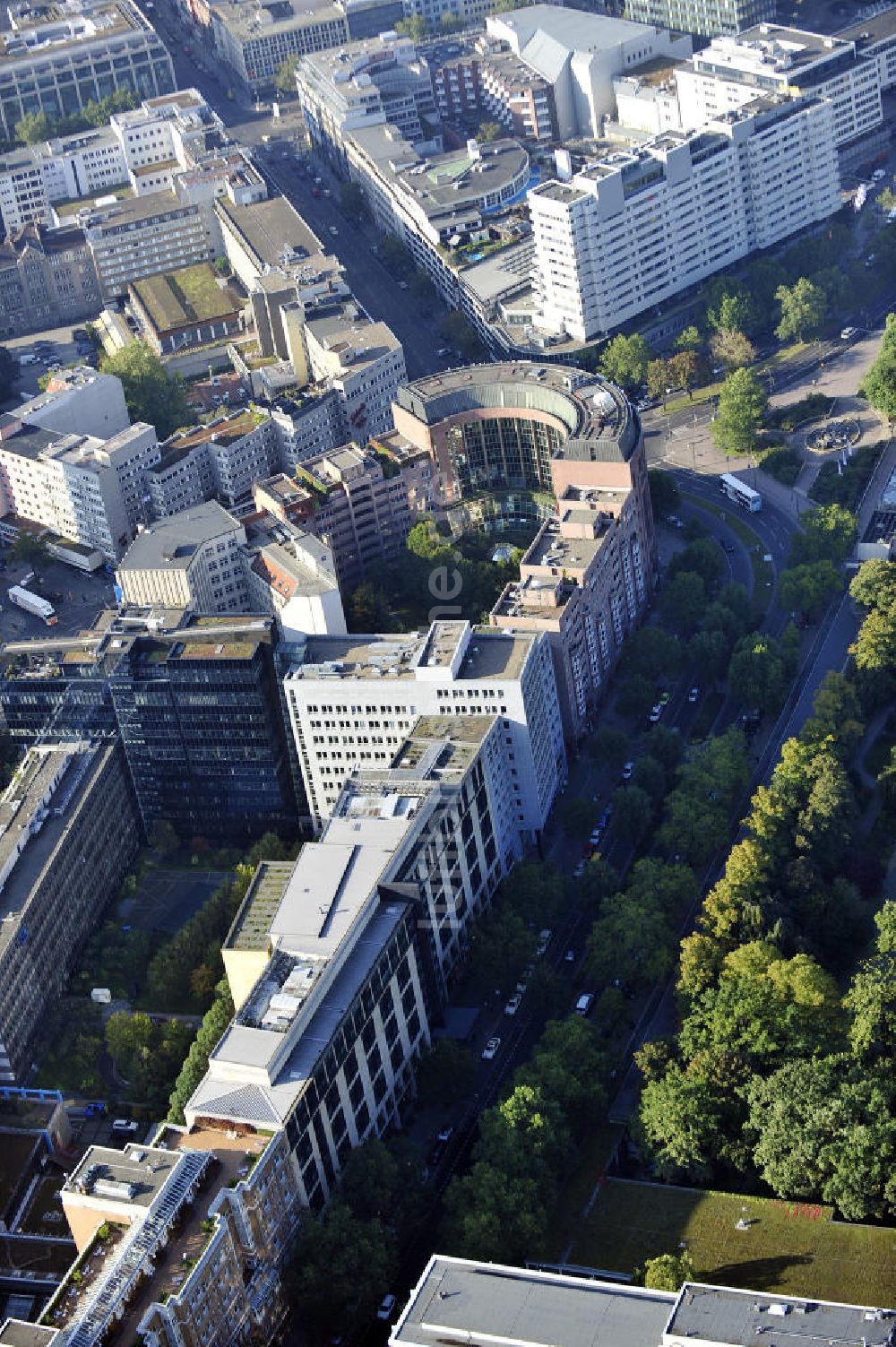 Berlin von oben - Hotel Schweizer Hof in Berlin-Charlottenburg