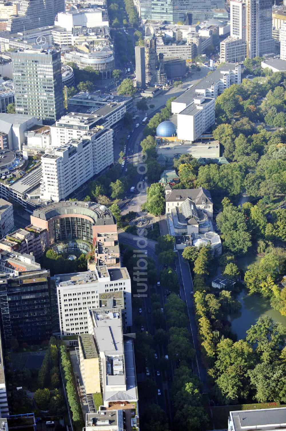 Berlin aus der Vogelperspektive: Hotel Schweizer Hof in Berlin-Charlottenburg