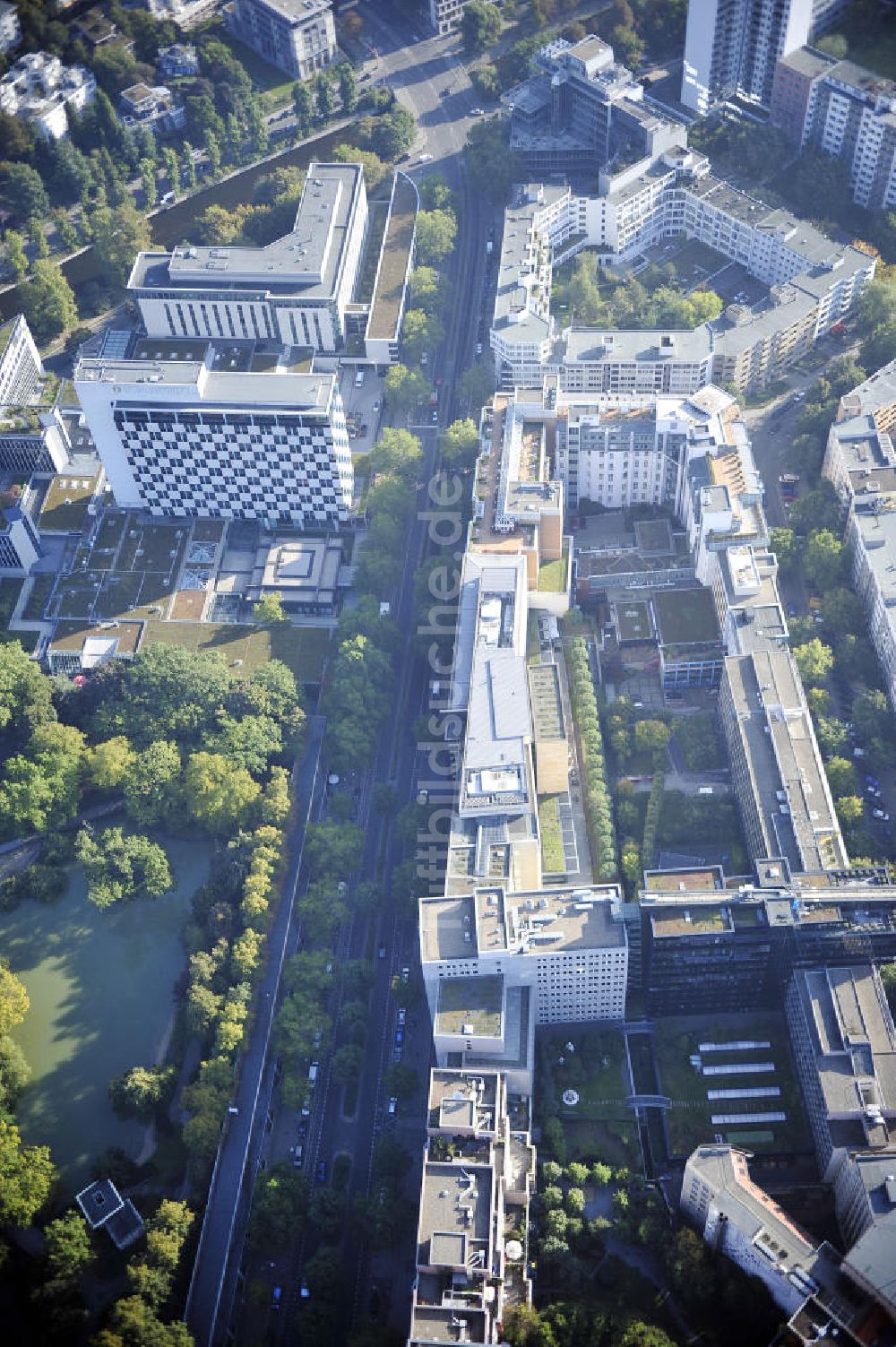 Luftaufnahme Berlin - Hotel Schweizer Hof in Berlin-Charlottenburg