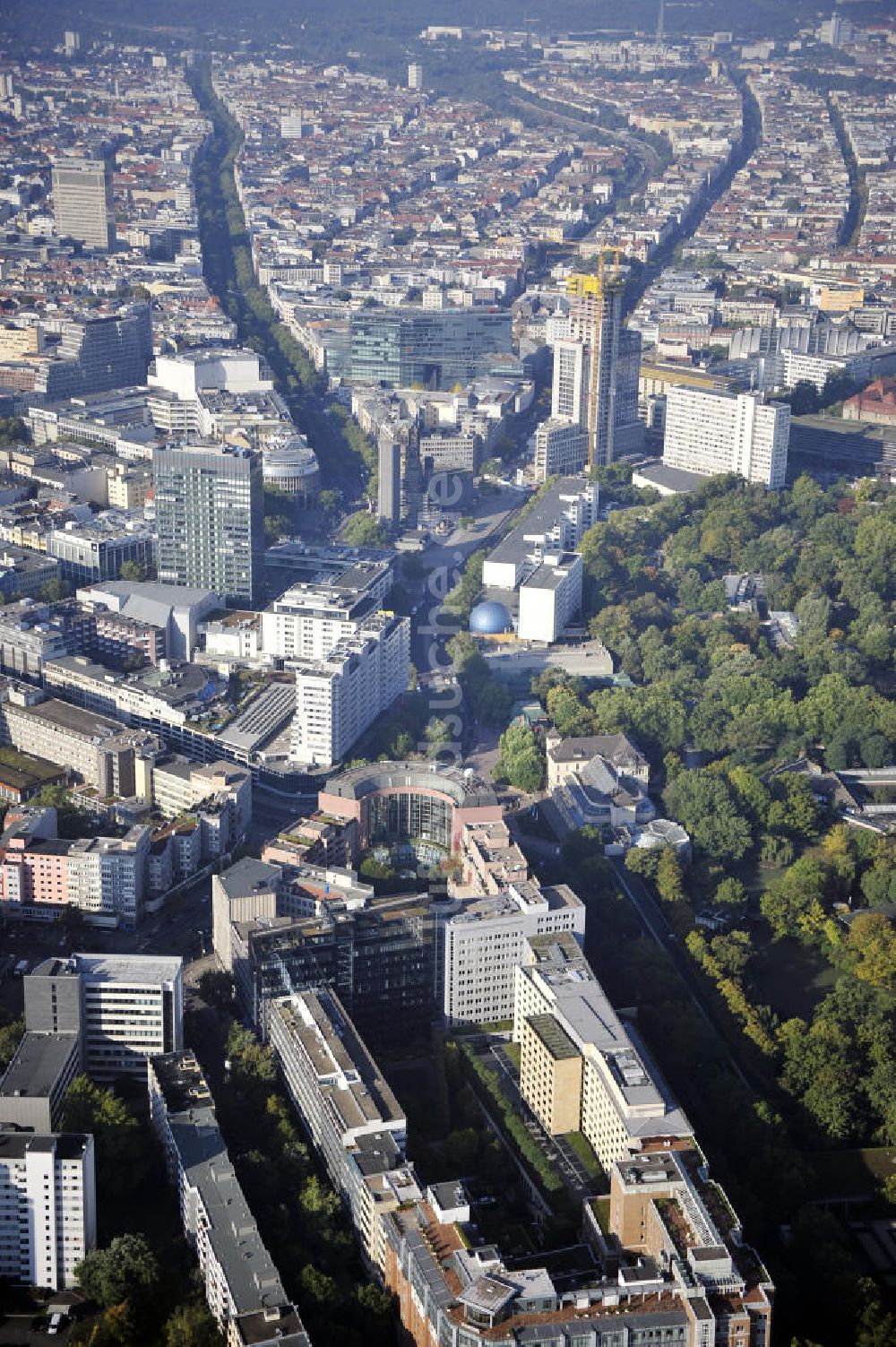 Luftbild Berlin - Hotel Schweizer Hof in Berlin-Charlottenburg