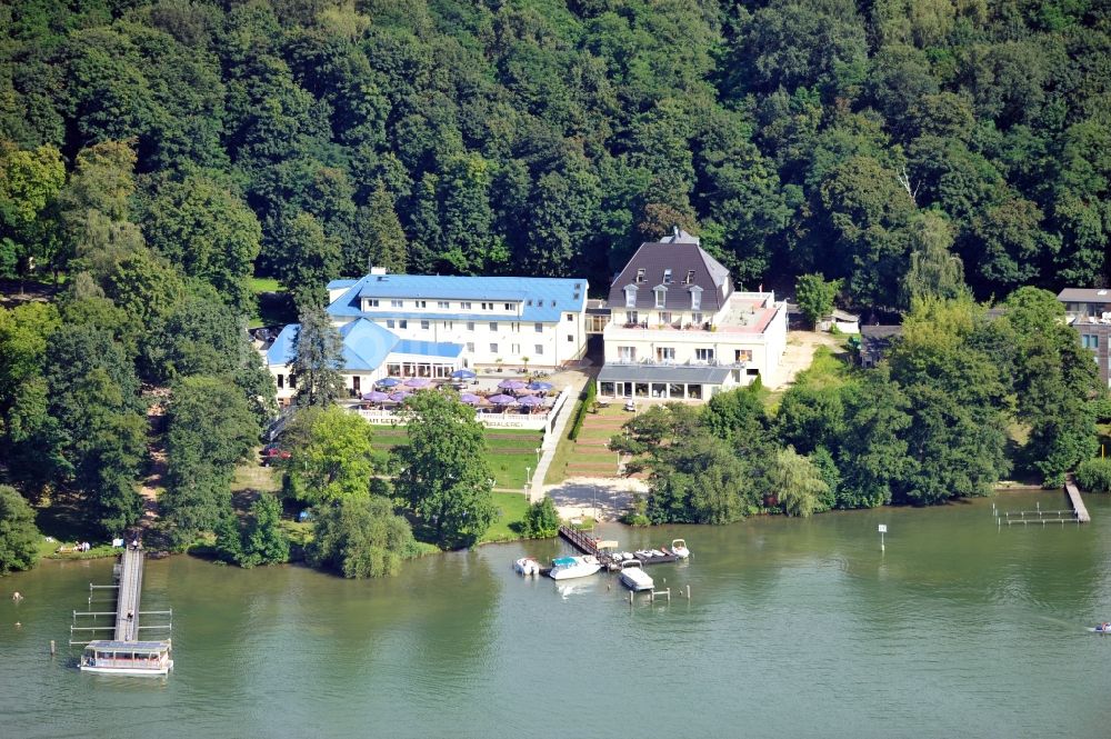 Dienstdorf-Radlow von oben - Hotel am See am Scharmützelsee in Diensdorf-Radlow im Bundesland Brandenburg