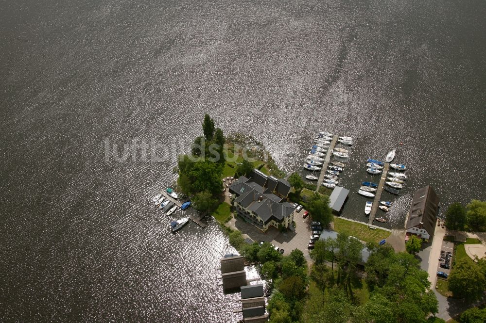 Luftbild Röbel/Müritz - Hotel Seestern in Röbel / Müritz im Bundesland Mecklenburg-Vorpommern