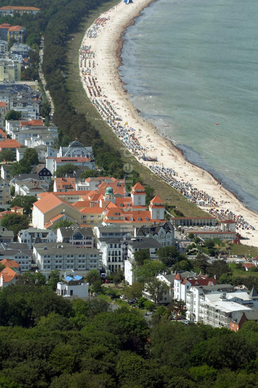 Luftbild Binz - Hotel Travel Charme Kurhaus Binz