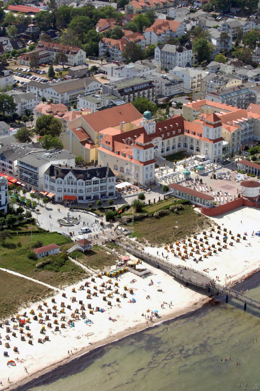 Luftaufnahme Binz - Hotel Travel Charme Kurhaus Binz