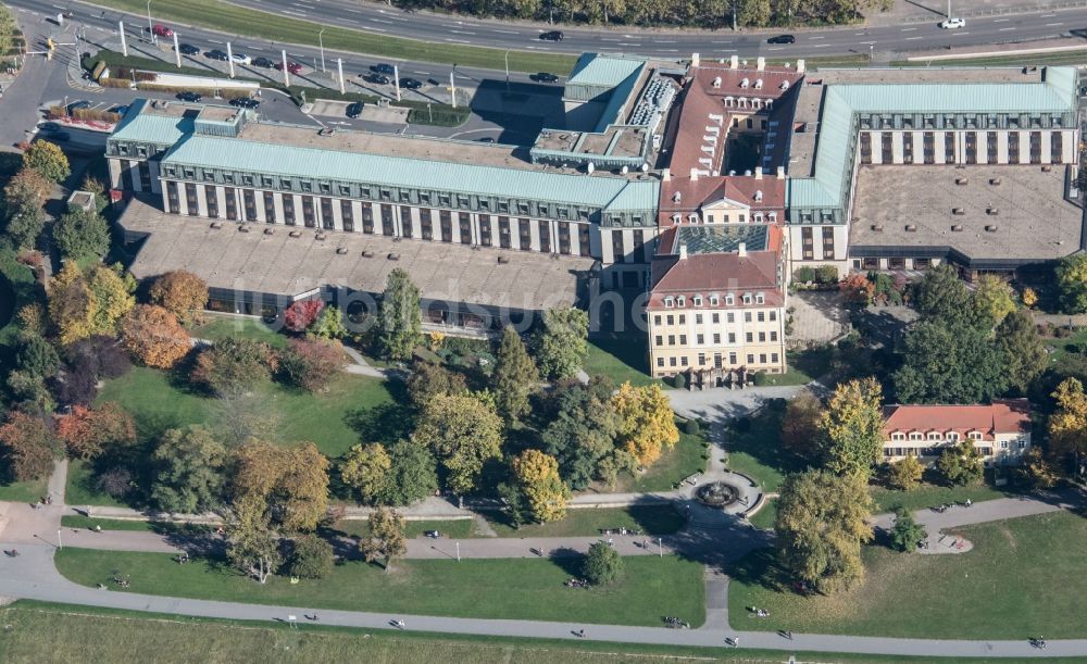 Luftbild Dresden - Hotel Westin-Bellevue im Ortsteil Neustadt in Dresden im Bundesland Sachsen, Deutschland