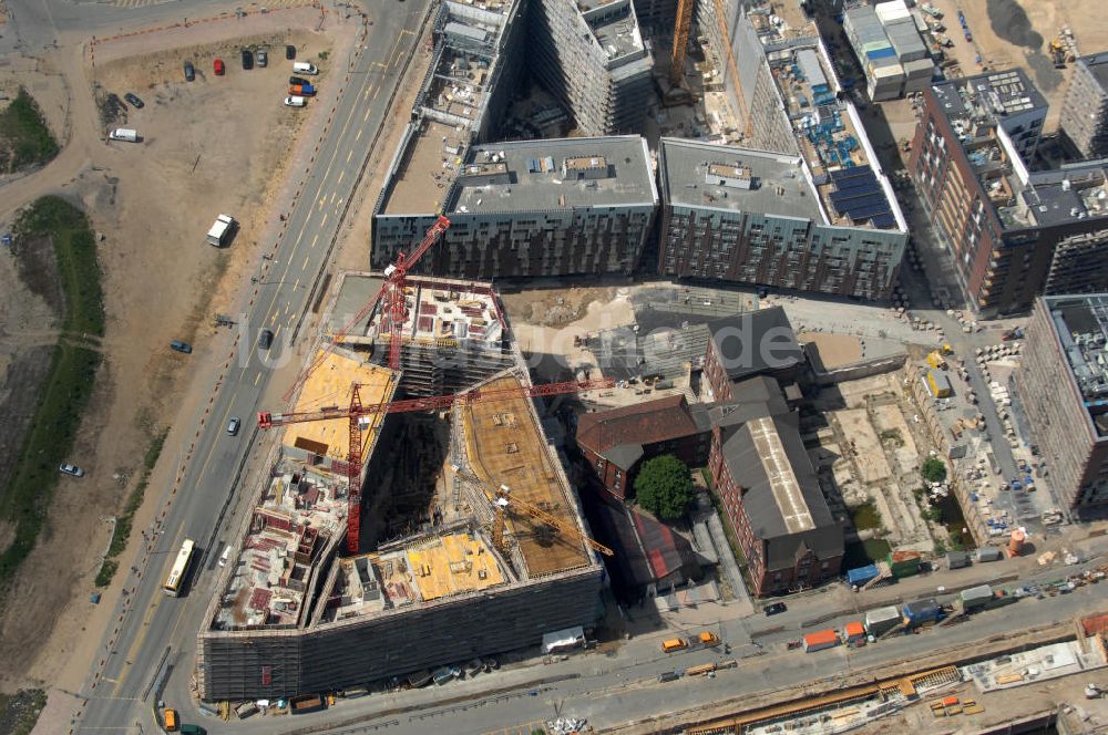 Luftbild Hamburg - Hotel, Wohn- und Geschäftsgebäude in der Hafencity in Hamburg