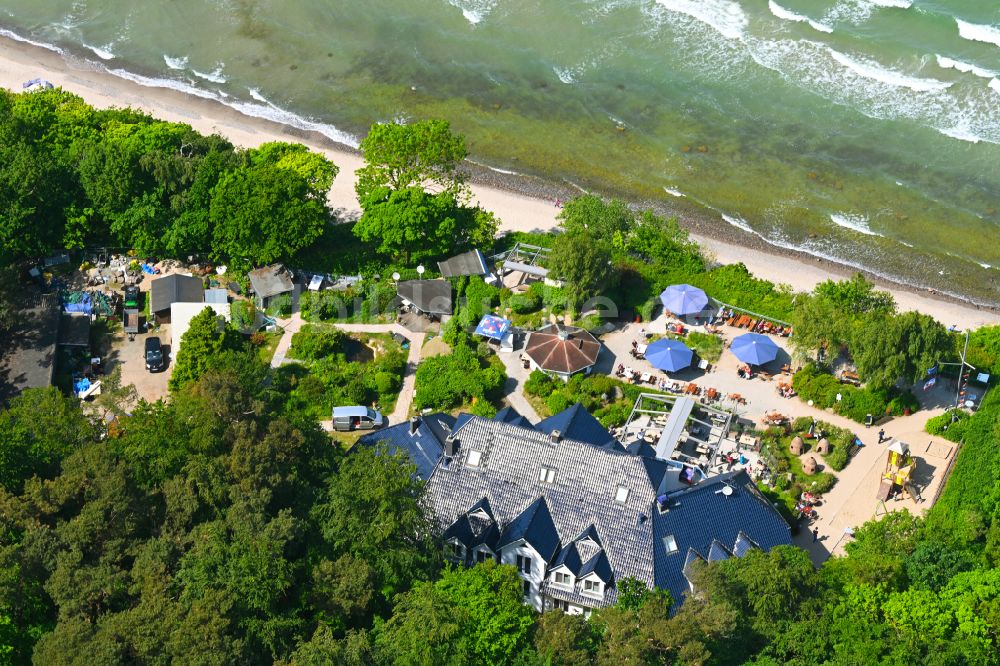 Luftaufnahme Diedrichshagen - Hotelanlage am Ostsee- Strand in Diedrichshagen im Bundesland Mecklenburg-Vorpommern, Deutschland