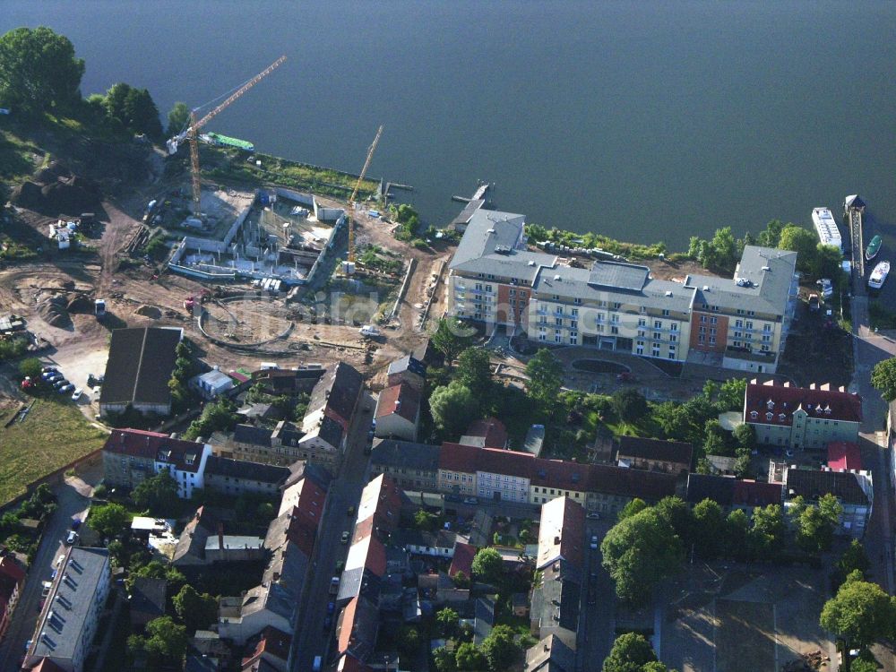 Luftaufnahme Neuruppin - Hotelanlage Resort Mark Brandenburg in Neuruppin im Bundesland Brandenburg, Deutschland