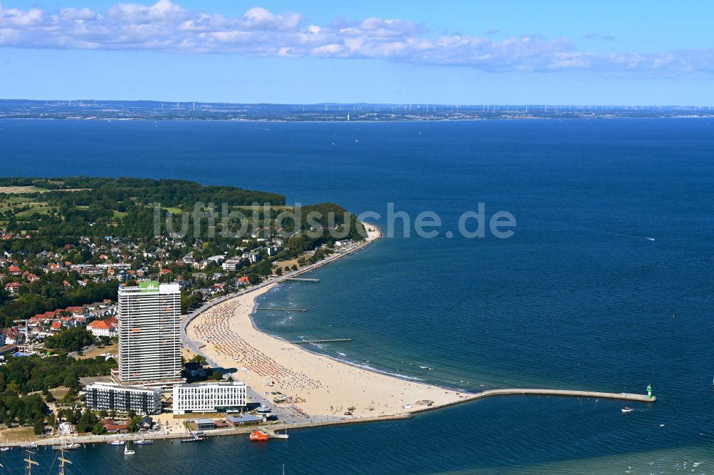 Travemünde von oben - Hotelanlage a-ja Resort Travemünde in Travemünde im Bundesland Schleswig-Holstein, Deutschland