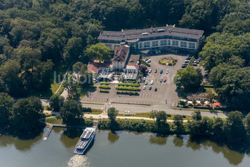 Haltern am See aus der Vogelperspektive: Hotelanlage Seehof in Haltern am See im Bundesland Nordrhein-Westfalen, Deutschland