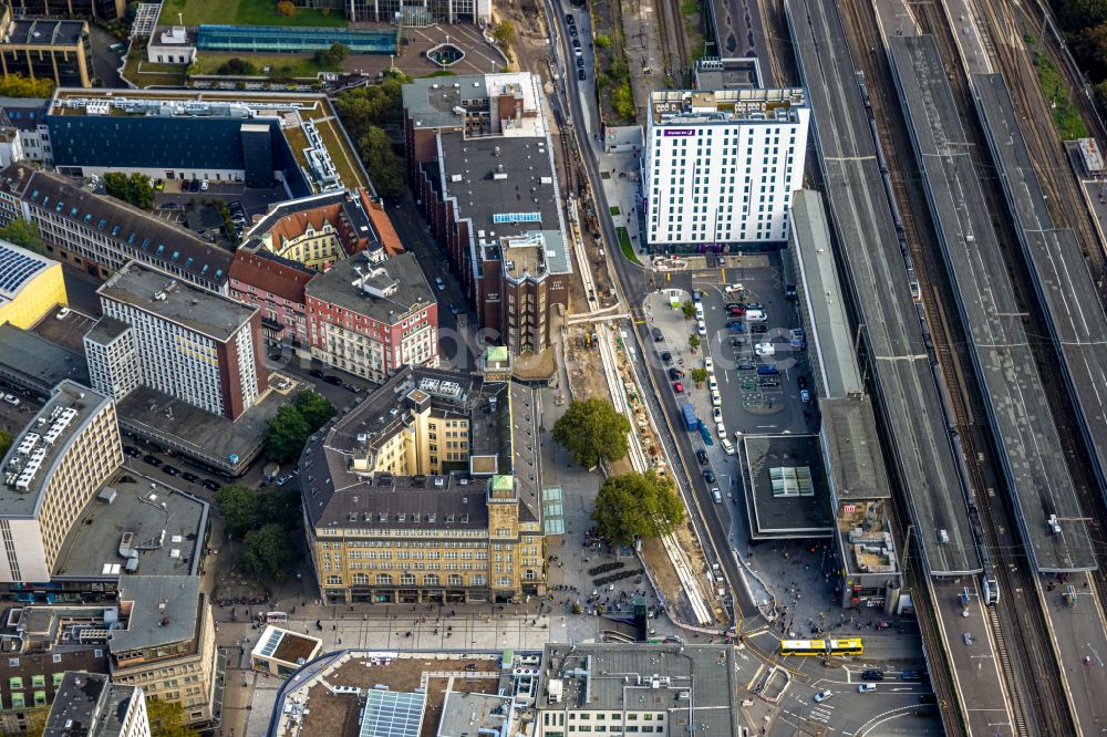 Luftbild Essen - Hotelanlage Select Hotel Handelshof Essen im Ortsteil Stadtkern in Essen im Bundesland Nordrhein-Westfalen, Deutschland