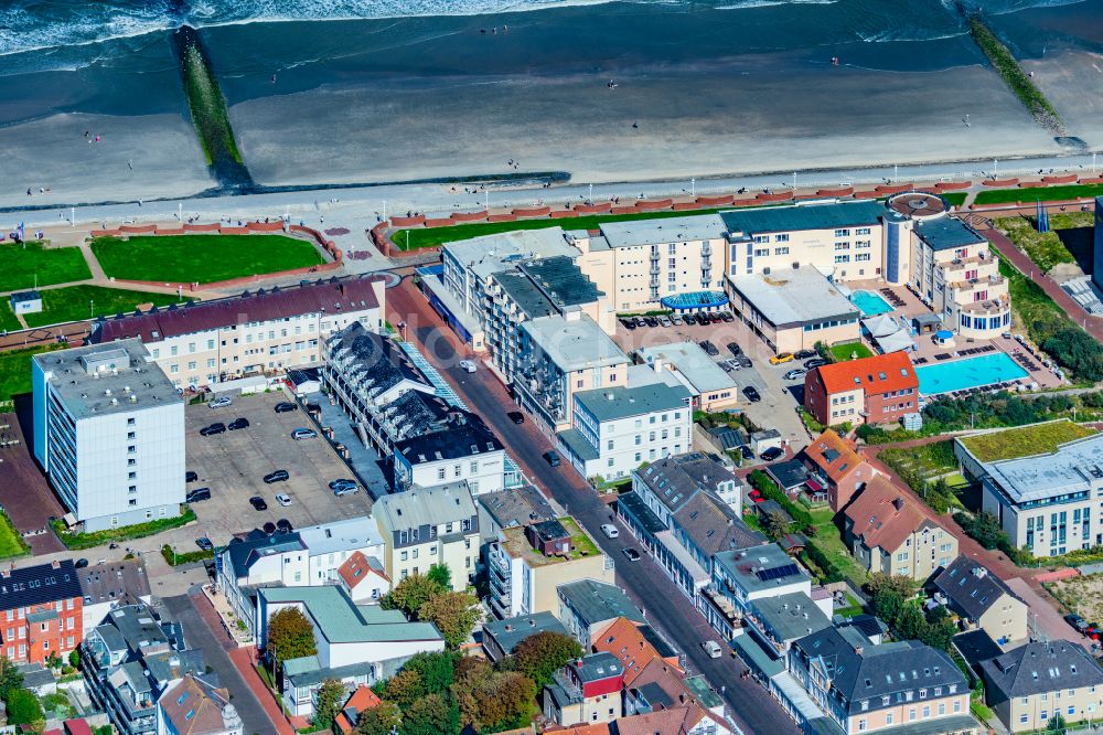 Luftbild Norderney - Hotelanlage Strandhotel Georgshöhe in Norderney im Bundesland Niedersachsen, Deutschland