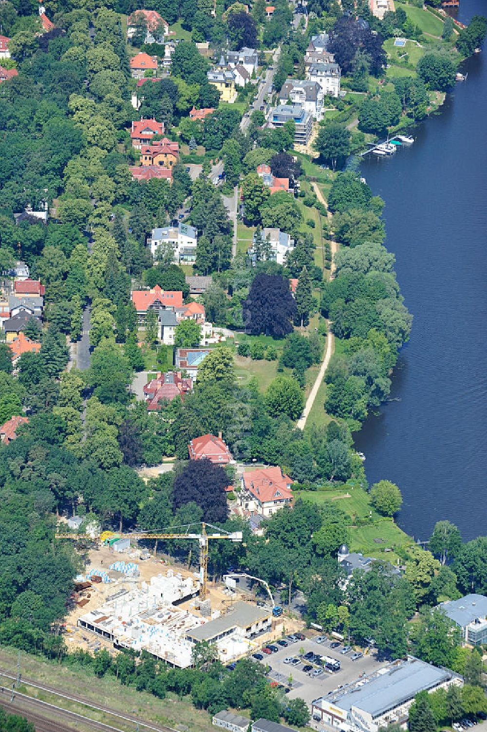 Luftaufnahme Potsdam - HPI ERWEITERUNG - Erweiterungsbau des Hasso-Plattner-Instituts in Potsdam