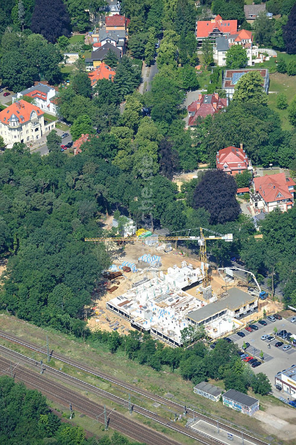 Potsdam von oben - HPI ERWEITERUNG - Erweiterungsbau des Hasso-Plattner-Instituts in Potsdam