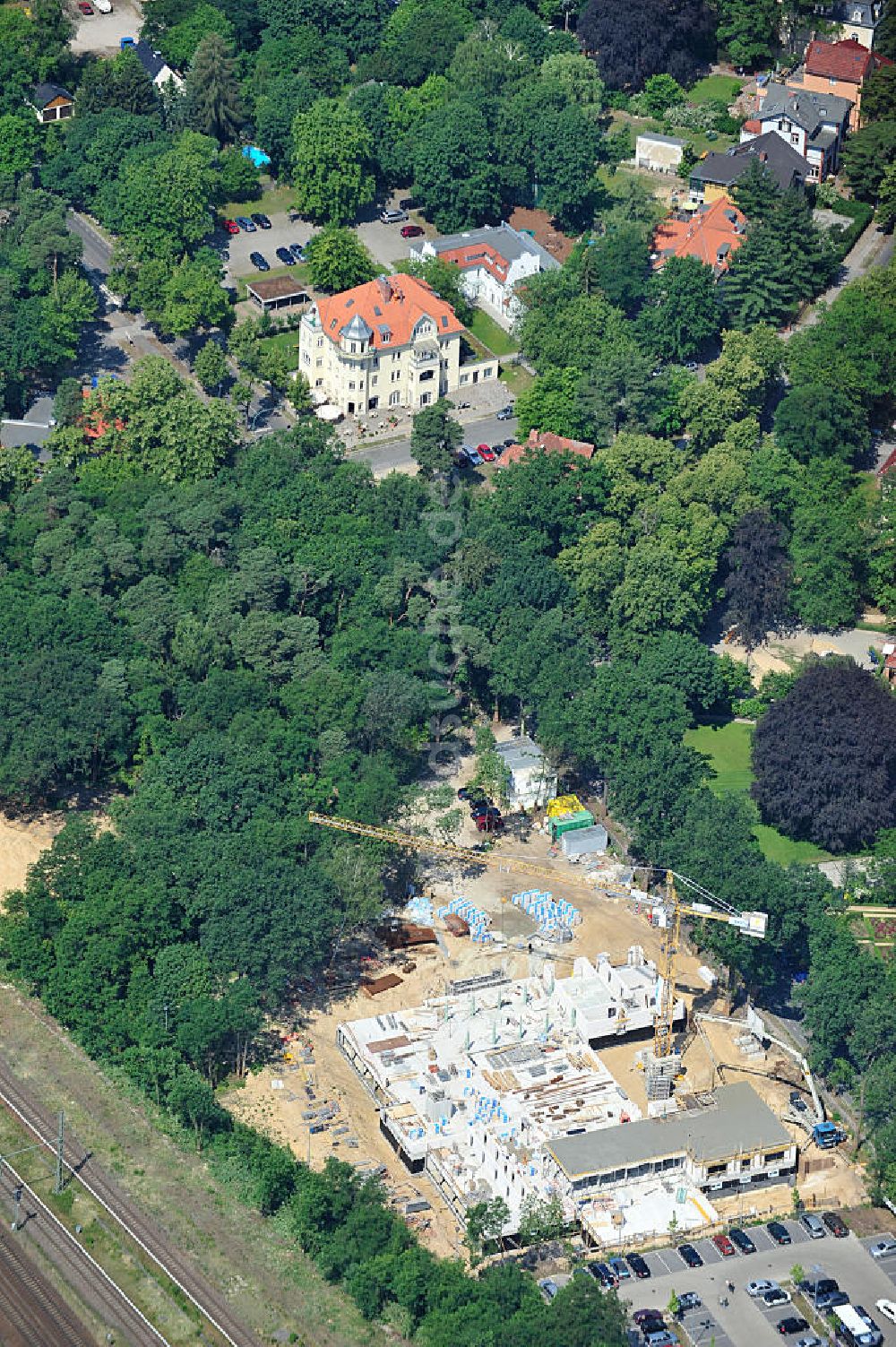 Luftbild Potsdam - HPI ERWEITERUNG - Erweiterungsbau des Hasso-Plattner-Instituts in Potsdam