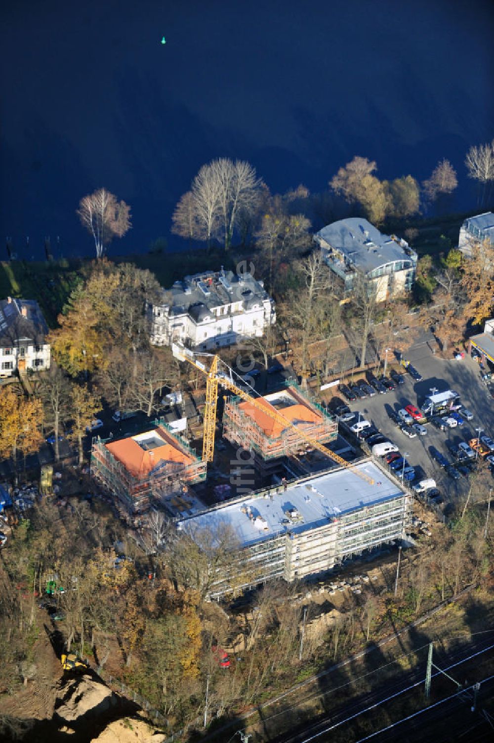 Luftbild Potsdam Babelsberg - HPI ERWEITERUNG - Erweiterungsbau des Hasso-Plattner-Instituts in Potsdam