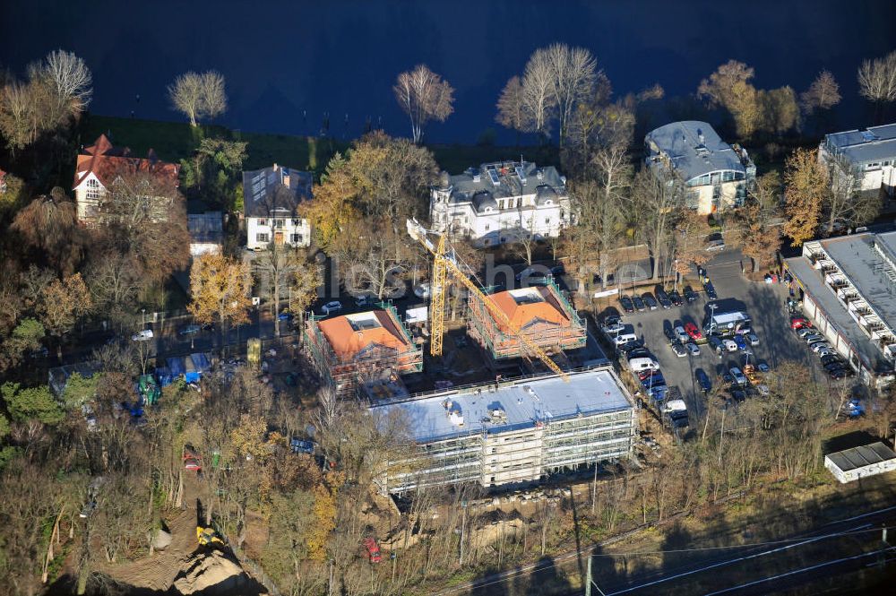 Potsdam Babelsberg von oben - HPI ERWEITERUNG - Erweiterungsbau des Hasso-Plattner-Instituts in Potsdam