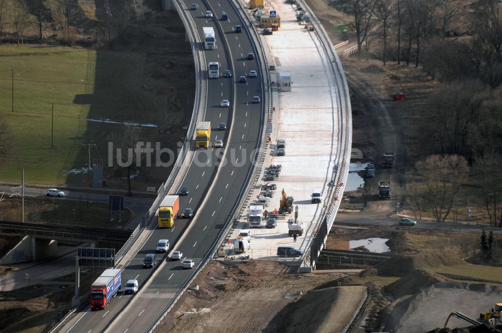 Luftbild Sättelstädt - Hörseltalbrücke der A4 bei Sättelstädt - Hörseltal bridge the A4 Sättelstädt