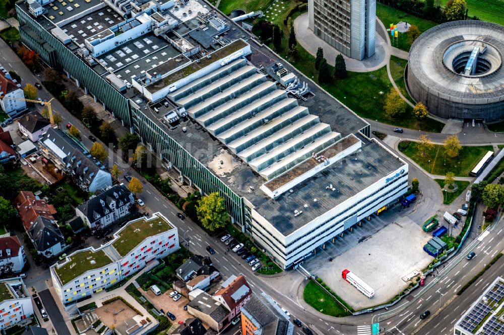 Offenburg von oben - Hubert Burda Verlagsgelände in Offenburg im Bundesland Baden-Württemberg