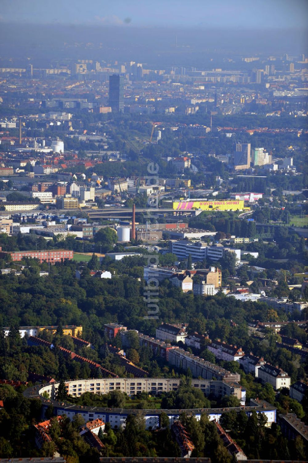 Berlin von oben - Hufeisensiedlung Britz