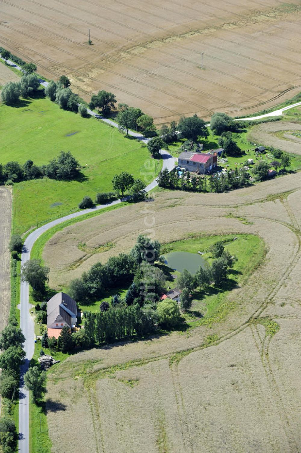 Blankenhagen von oben - Häuser bei Blankenhagen, Mecklenburg-Vorpommern