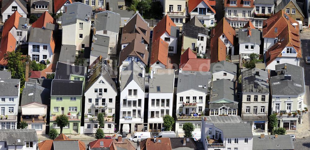 Rostock - Warnemünde aus der Vogelperspektive: Häusermeer in Rostock, Mecklenburg-Vorpommern