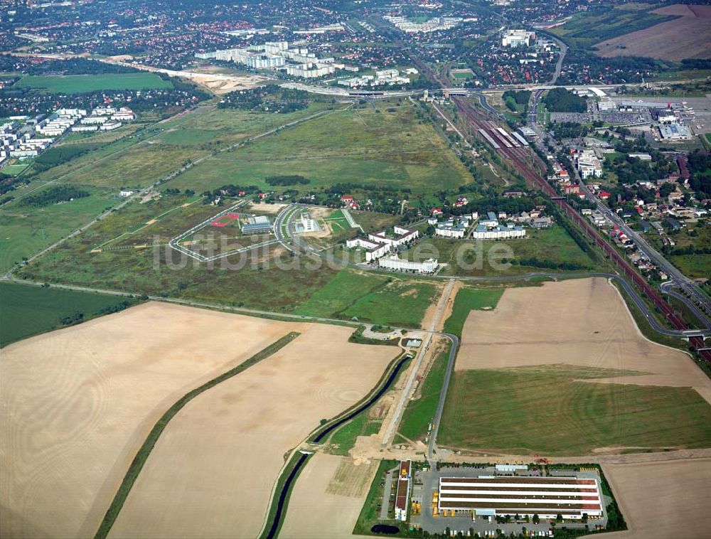 Luftaufnahme Schönefeld - HVB Projekt GmbH Gewerbe- und Wohngebiet Roncasa