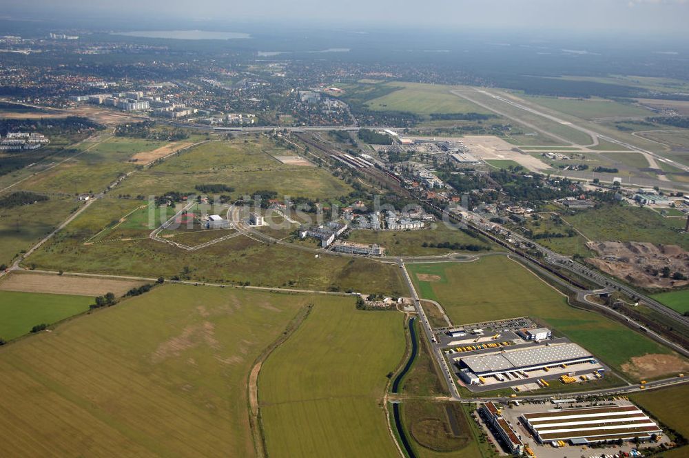 Luftaufnahme Schönefeld - HVB Projekt GmbH Gewerbe- und Wohngebiet Roncasa