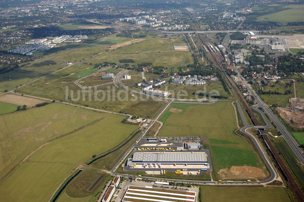 Luftbild Schönefeld - HVB Projekt GmbH Gewerbe- und Wohngebiet Roncasa