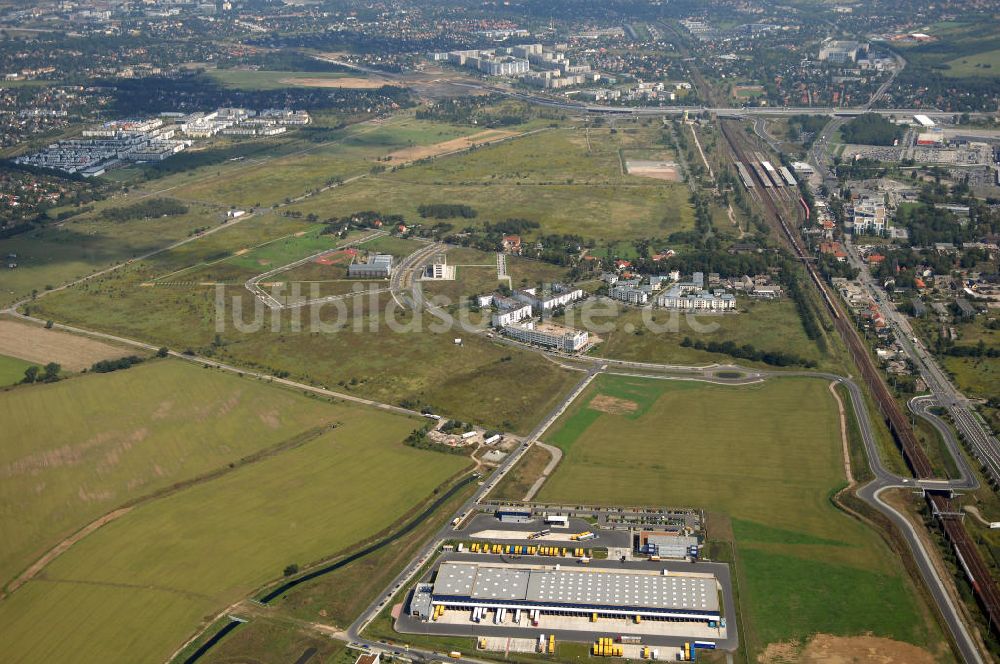 Luftaufnahme Schönefeld - HVB Projekt GmbH Gewerbe- und Wohngebiet Roncasa