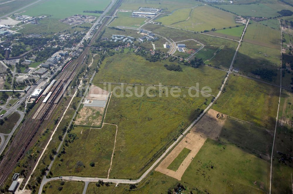 Schönefeld aus der Vogelperspektive: HVB Projekt GmbH Gewerbe- und Wohngebiet Roncasa