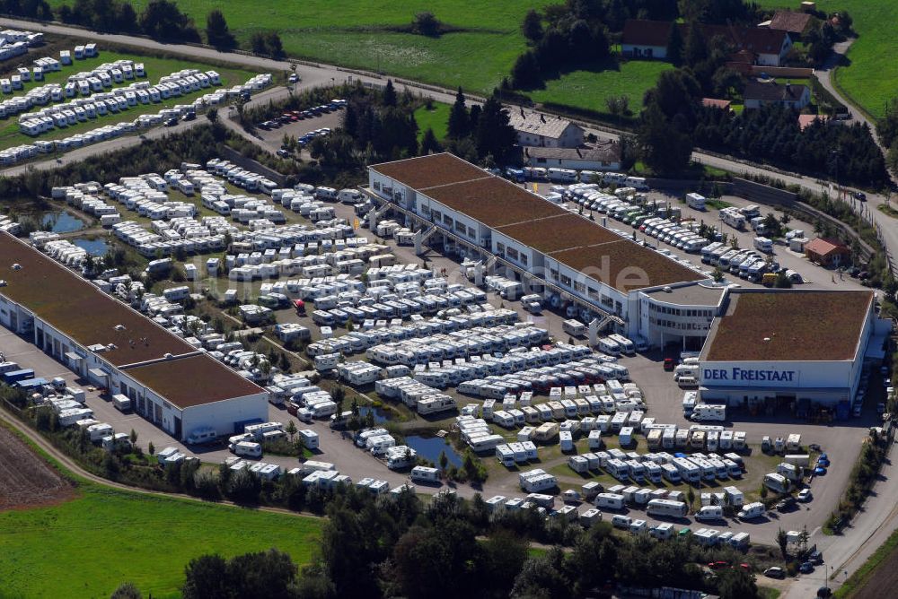 Sulzemoos aus der Vogelperspektive: HYMER-Zentrum Sulzemoos