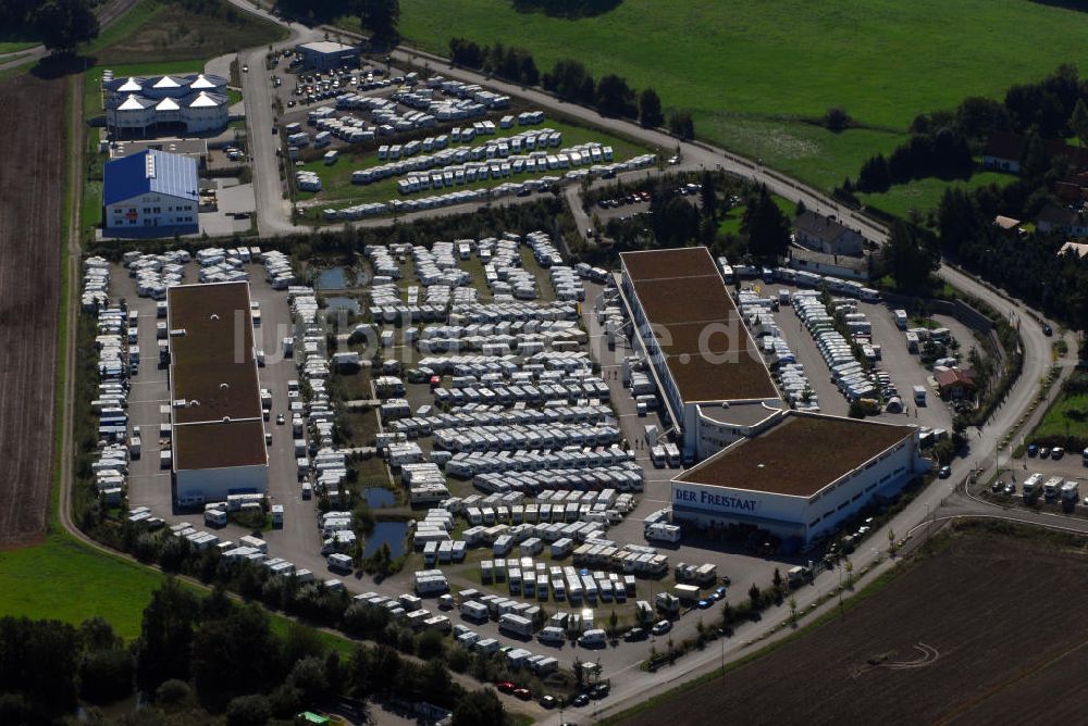 Luftaufnahme Sulzemoos - HYMER-Zentrum Sulzemoos