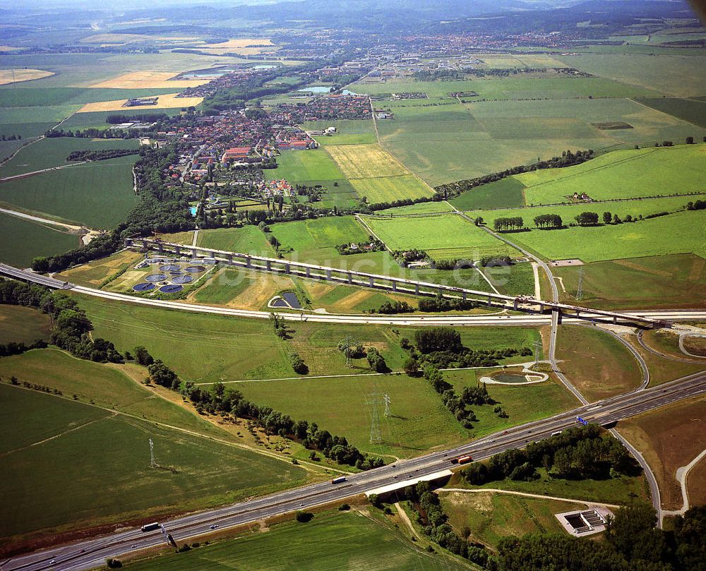 Luftbild Ichtershausen - ICE-Bahnstrecke Ichtershausen