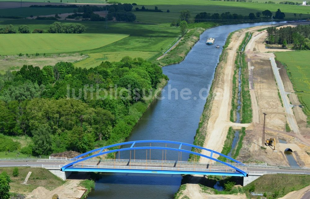 Ihleburg von oben - Ihleburger Brücke über den Elbe-Havel-Kanal bei Ihleburg im Bundesland Sachsen-Anhalt