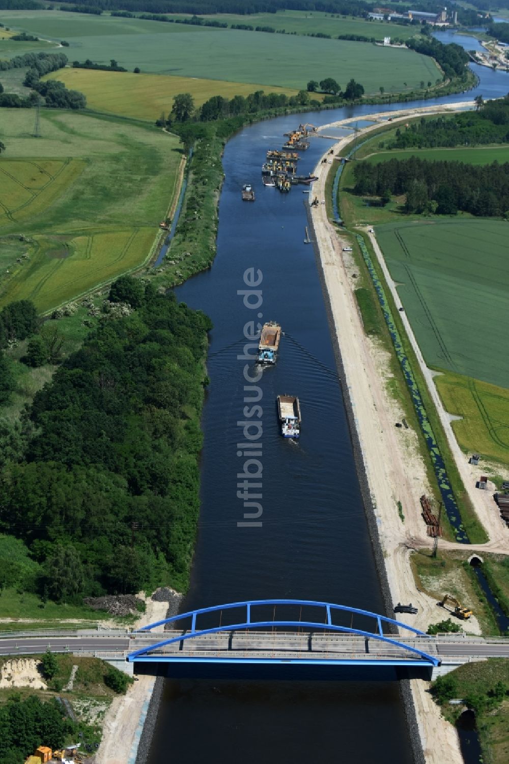 Ihleburg von oben - Ihleburger Brücke über den Elbe-Havel-Kanal bei Ihleburg im Bundesland Sachsen-Anhalt