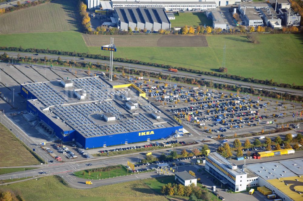 Luftbild Augsburg - Ikea Augsburg-Gersthofen