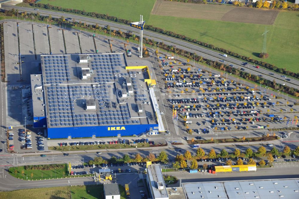 Luftaufnahme Augsburg - Ikea Augsburg-Gersthofen