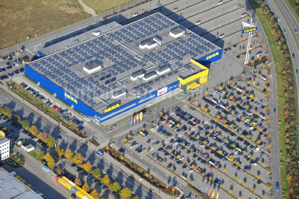 Luftbild Augsburg - Ikea Augsburg-Gersthofen