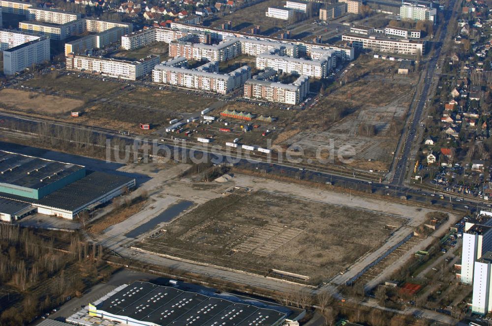 Berlin von oben - IKEA-Baufläche an der Landsberger Allee in Berlin Hohenschönhausen