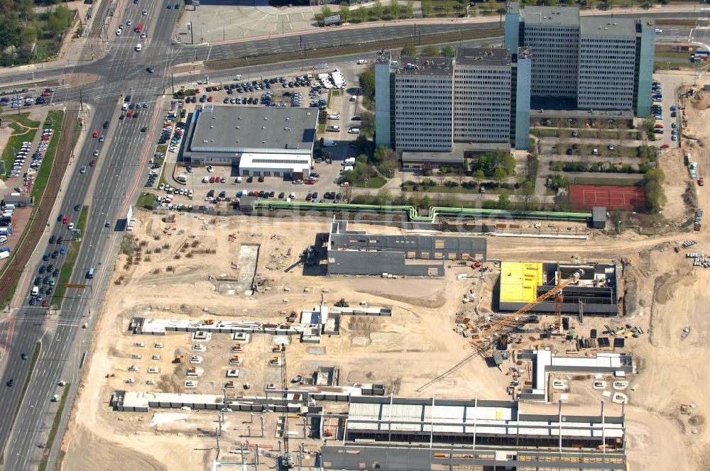 Luftaufnahme Berlin - IKEA Baustelle / construction area Berlin-Lichtenberg