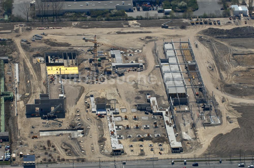 Berlin aus der Vogelperspektive: IKEA Baustelle / construction area Berlin-Lichtenberg