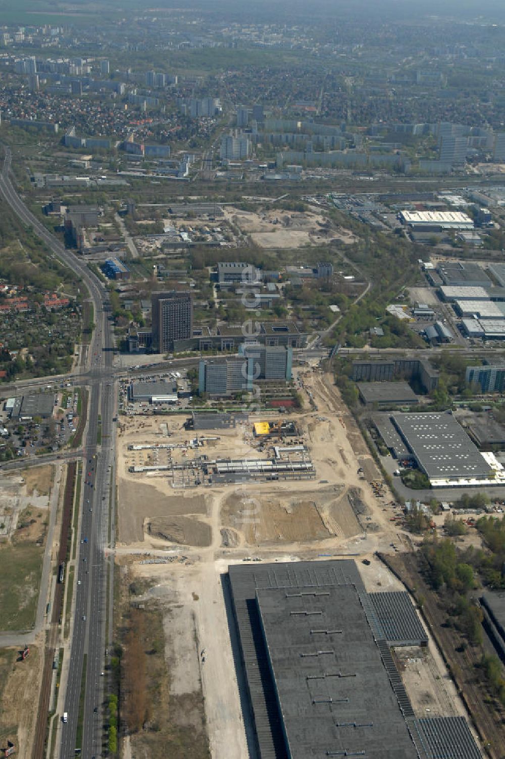 Berlin von oben - IKEA Baustelle / construction area Berlin-Lichtenberg