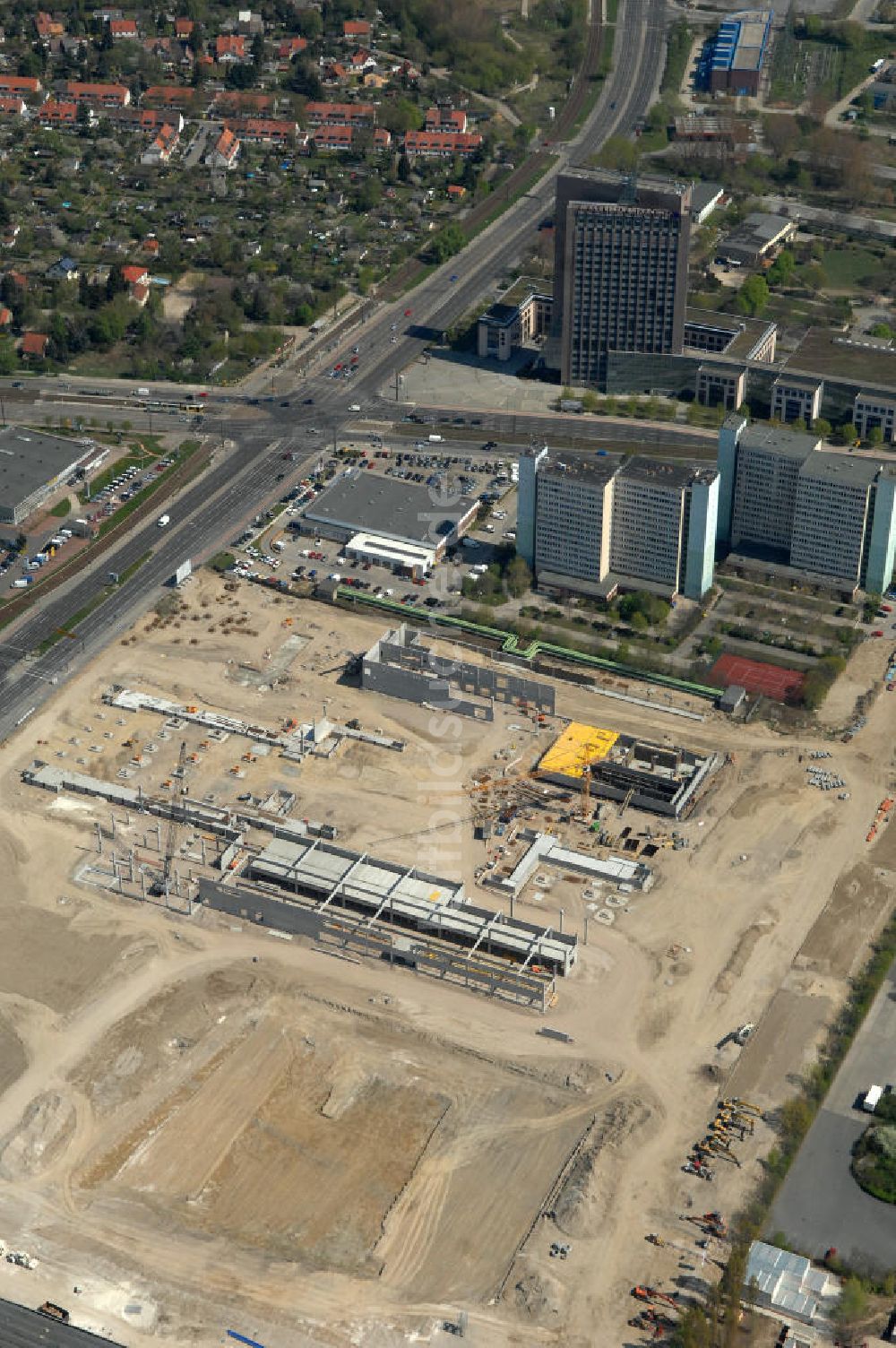 Berlin von oben - IKEA Baustelle / construction area Berlin-Lichtenberg