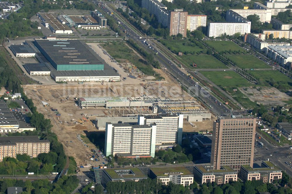 Luftaufnahme Berlin - IKEA Baustelle / construction area Berlin-Lichtenberg