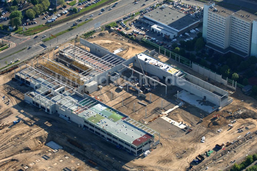 Luftbild Berlin - IKEA Baustelle / construction area Berlin-Lichtenberg