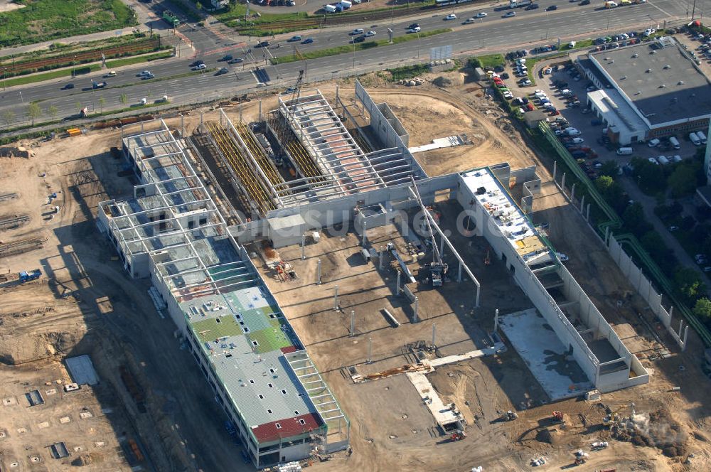 Luftaufnahme Berlin - IKEA Baustelle / construction area Berlin-Lichtenberg