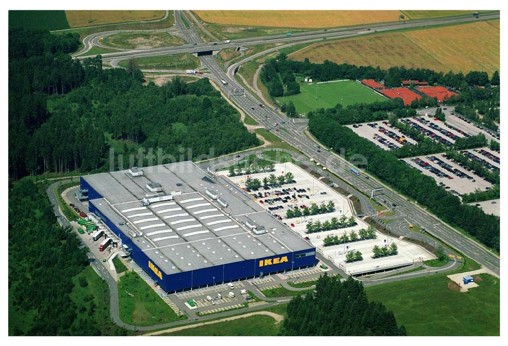 Taufkirchen / Bayern von oben - IKEA Brunnthal (München Süd)